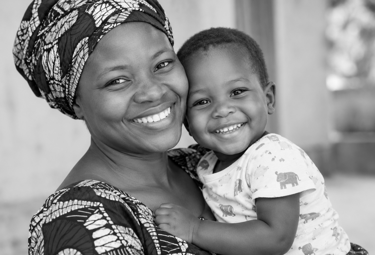 African mother and child